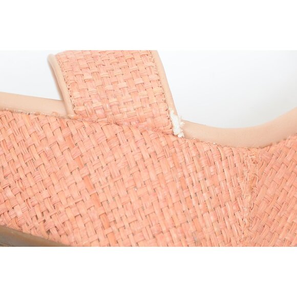 Jessica Simpson Cressia Raffia Rhinestone Flowers Platform Sandals Size 8.5 - Picture 11 of 12